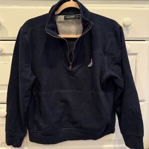 Nautica Men's Dark Blue Zip-Up Sweater